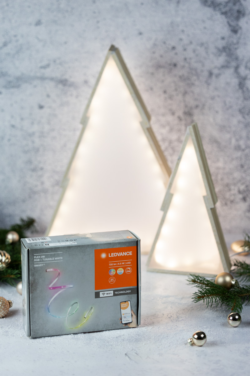 LED-Weihnachtsbaum mit Klötzchen selber bauen