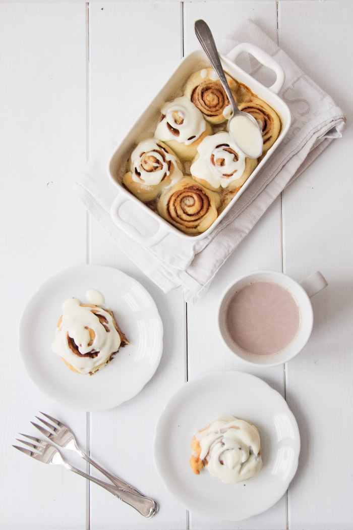 Zimtschnecken mit Frischkäse Frosting