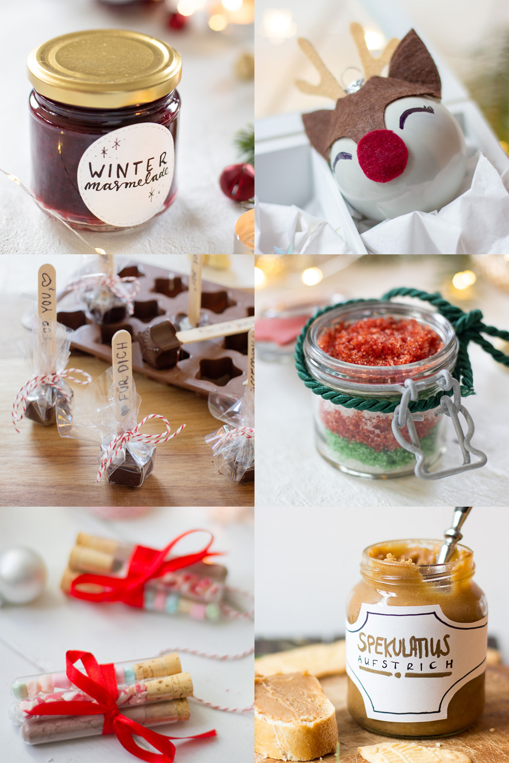 24 selbstgemachte Ideen / DIY's für die Füllung im Adventskalender