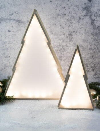 LED-Weihnachtsbaum mit Klötzchen selber bauen
